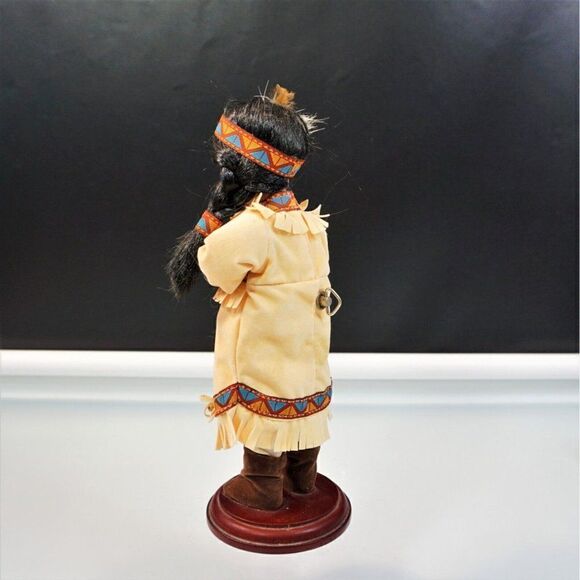 Vintage Native American Music Box Doll 11 Inch - Picture 4 of 7